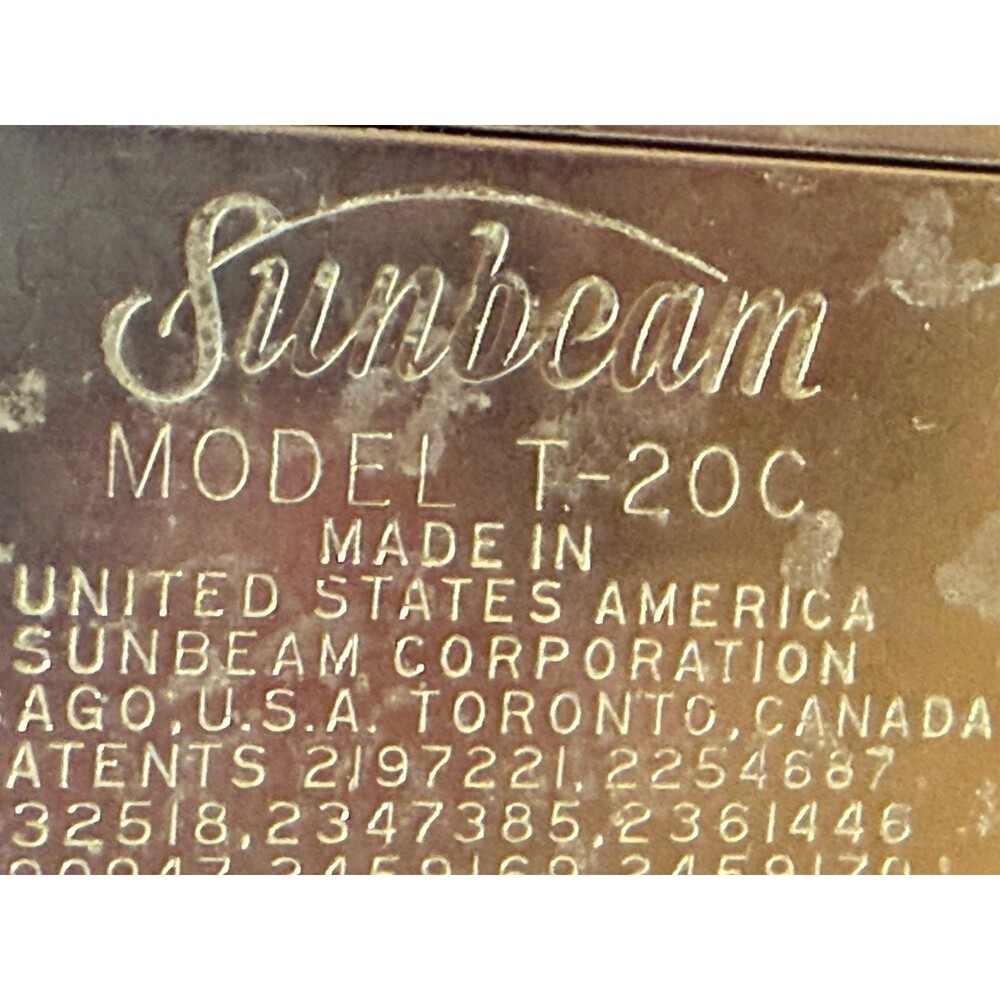 Sunbeam Chrome Model T-20C Automatic Two Slice Toaster - Working - Picture 11 of 11